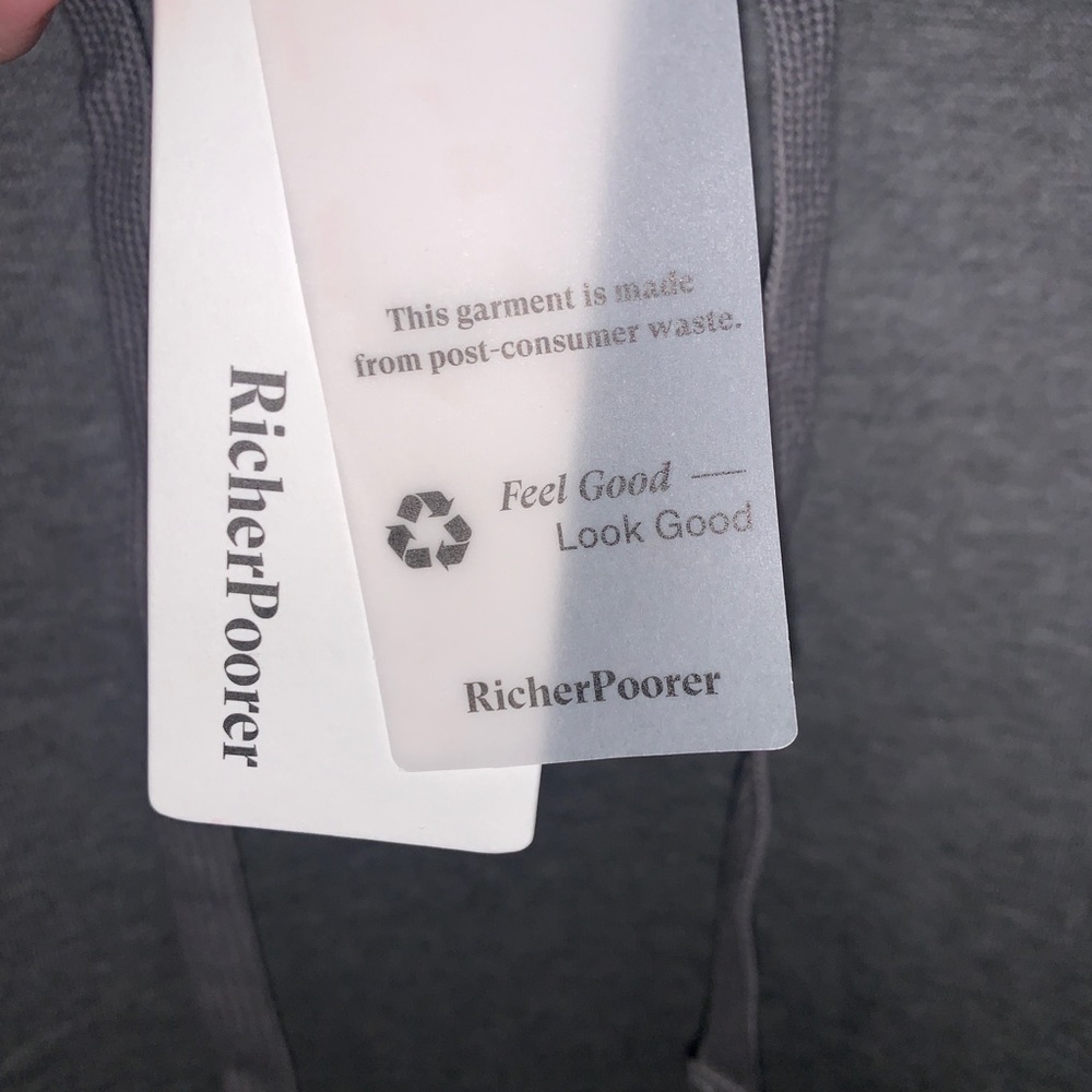 Mens Size XXL Richer Poorer Recycled Hoodie NWT - Picture 8 of 10